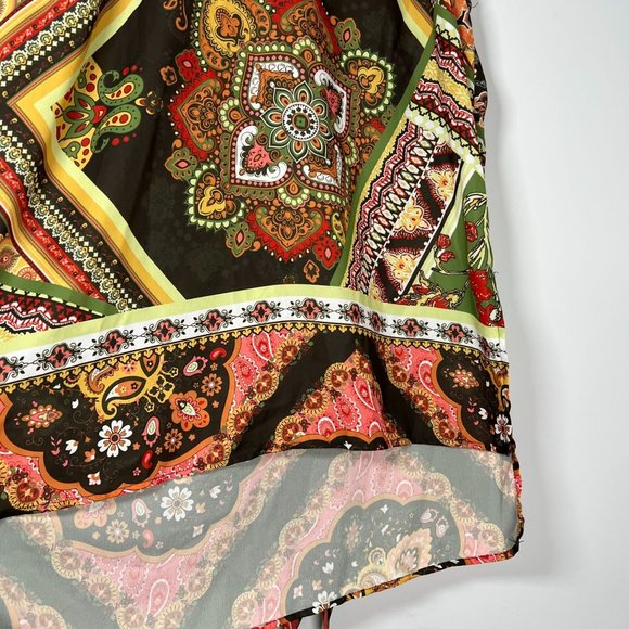 New‎ York & Co XXL Retro Print Tunic or Mini Dress Sleeveless Boho Design - Picture 10 of 14